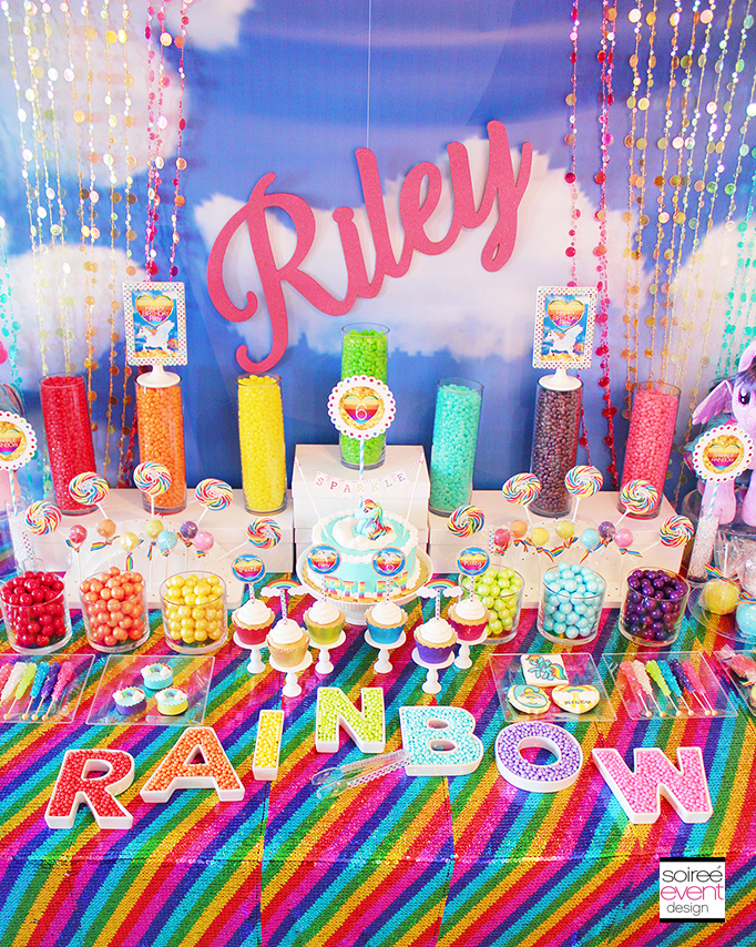 Sparkle Rainbow Party Soiree Event Design