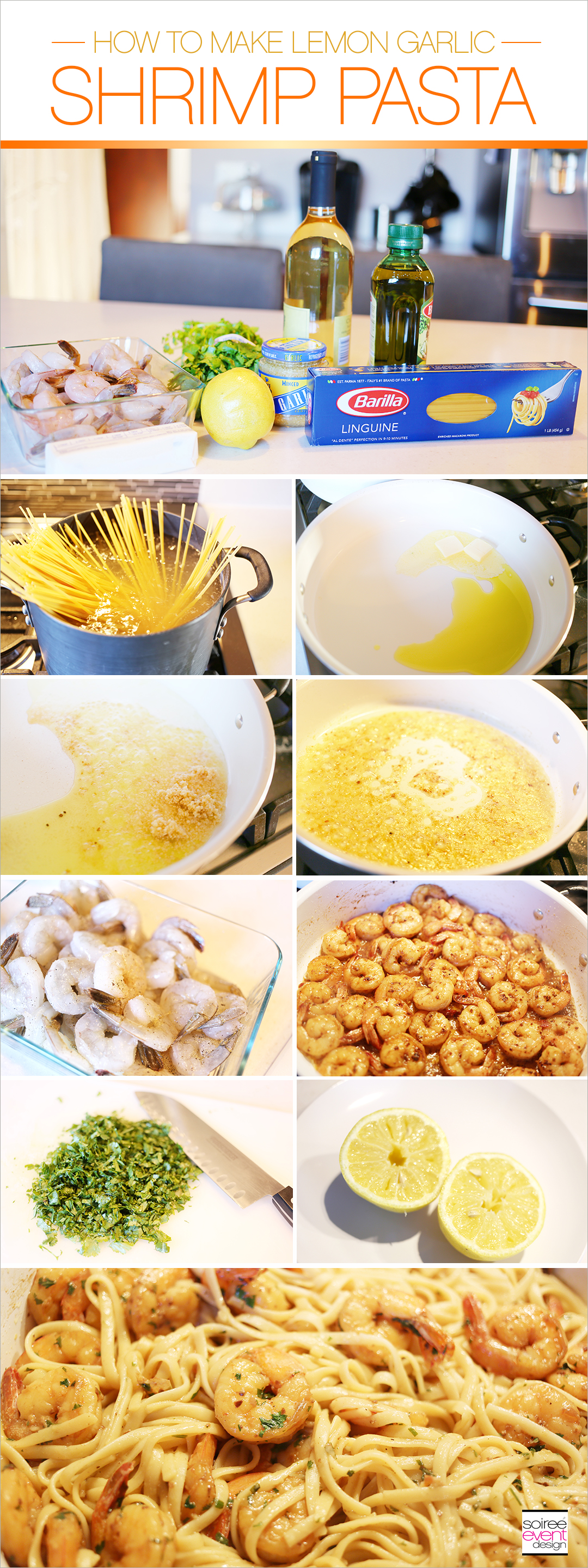 How to Make Lemon Garlic Shrimp Pasta