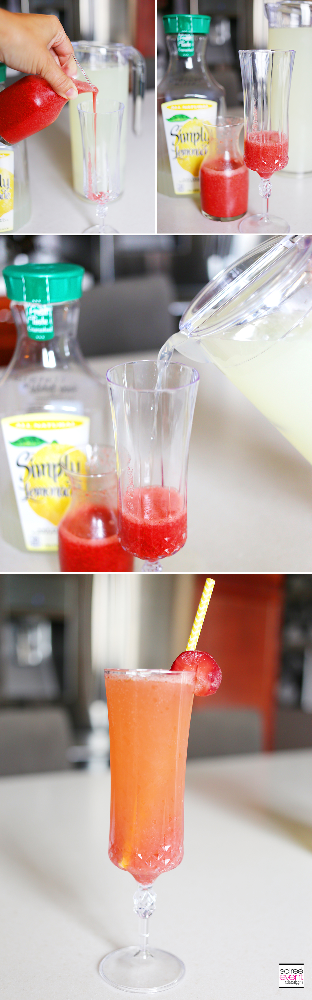 Strawberry Lemonade Bellinis