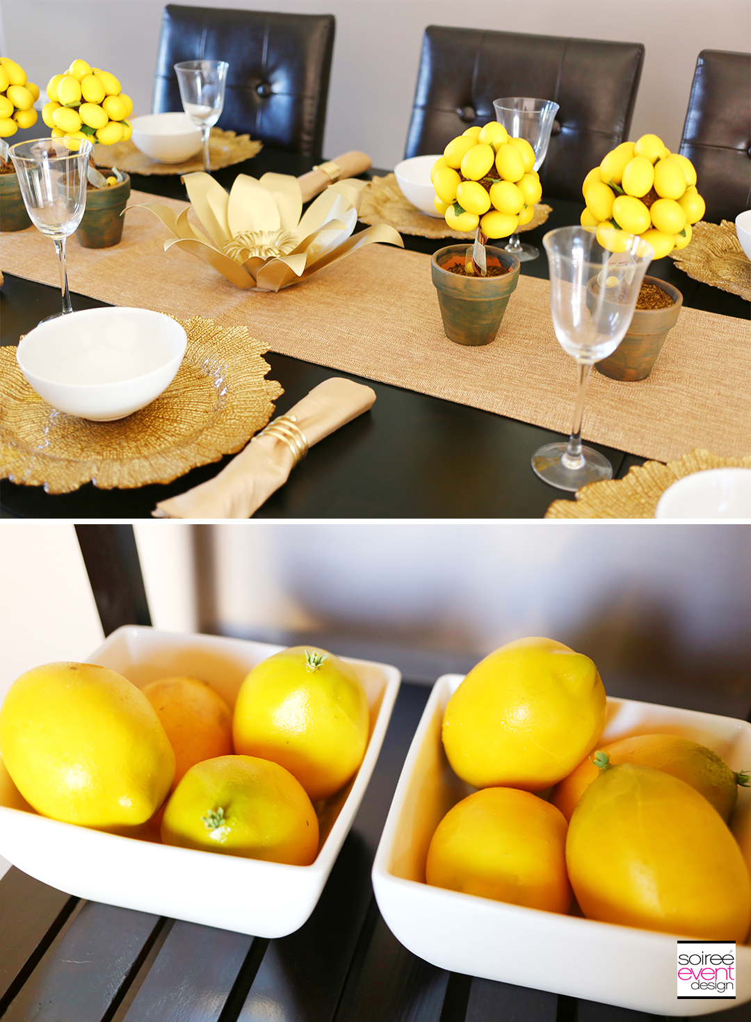 Summer Dinner Party - Gold Decorations