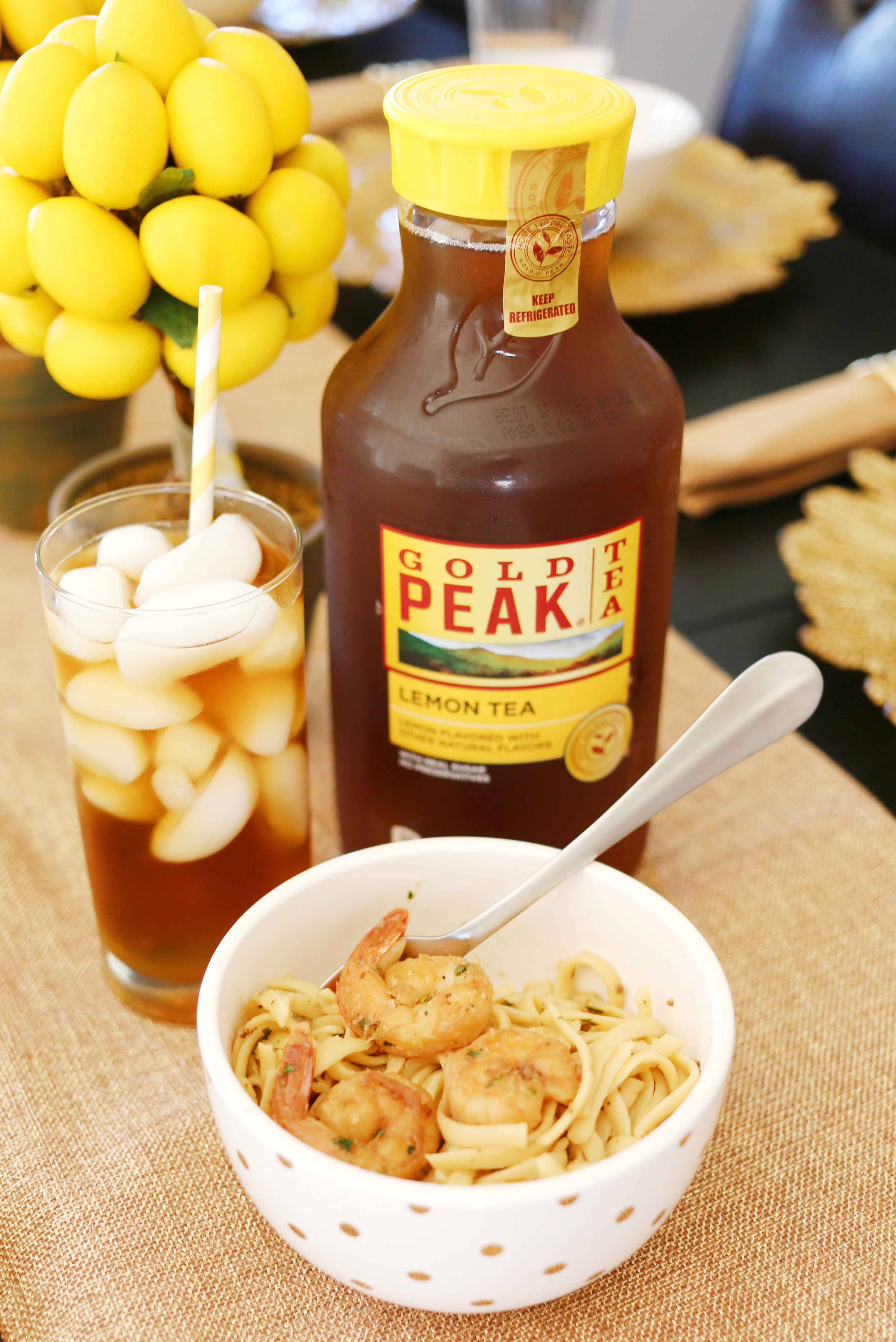 Summer Dinner Party - Pasta and Iced Tea