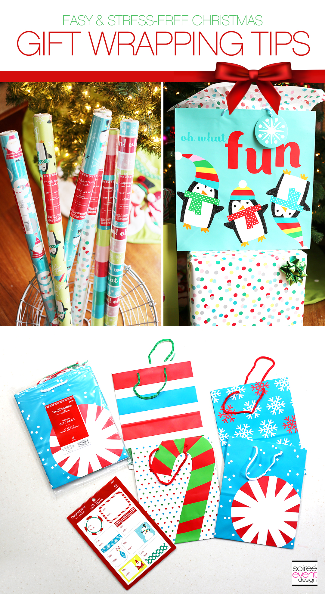 gift wrapping tips, Christmas gift wrap