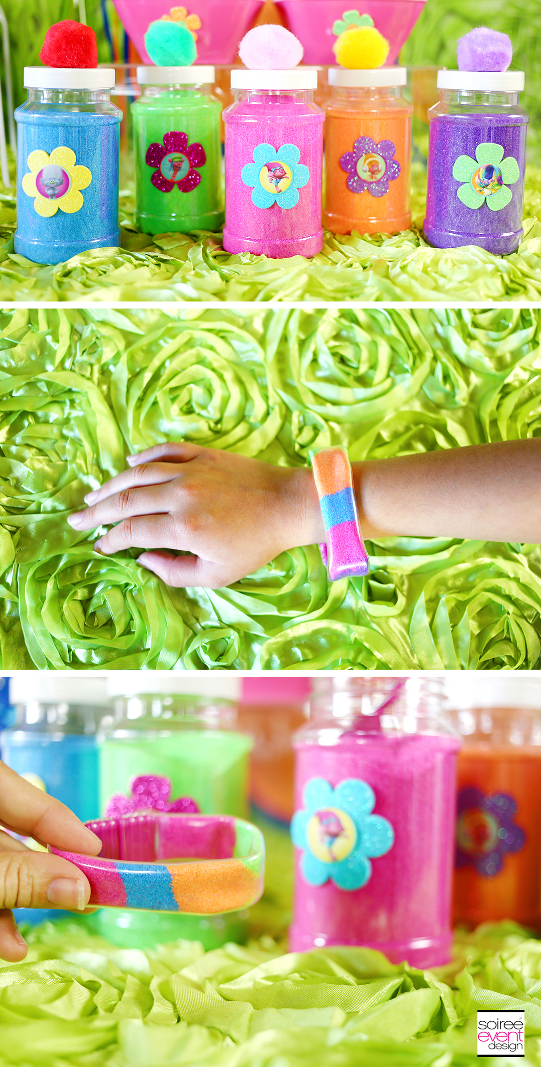 trolls-party-crafts-rainbow-sand-bracelets