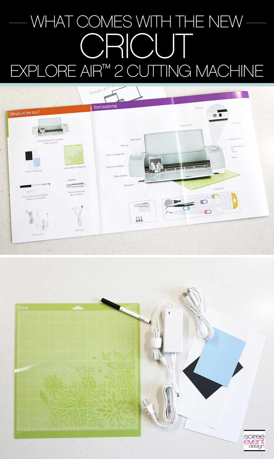 What comes with the New Cricut Explore Air 2