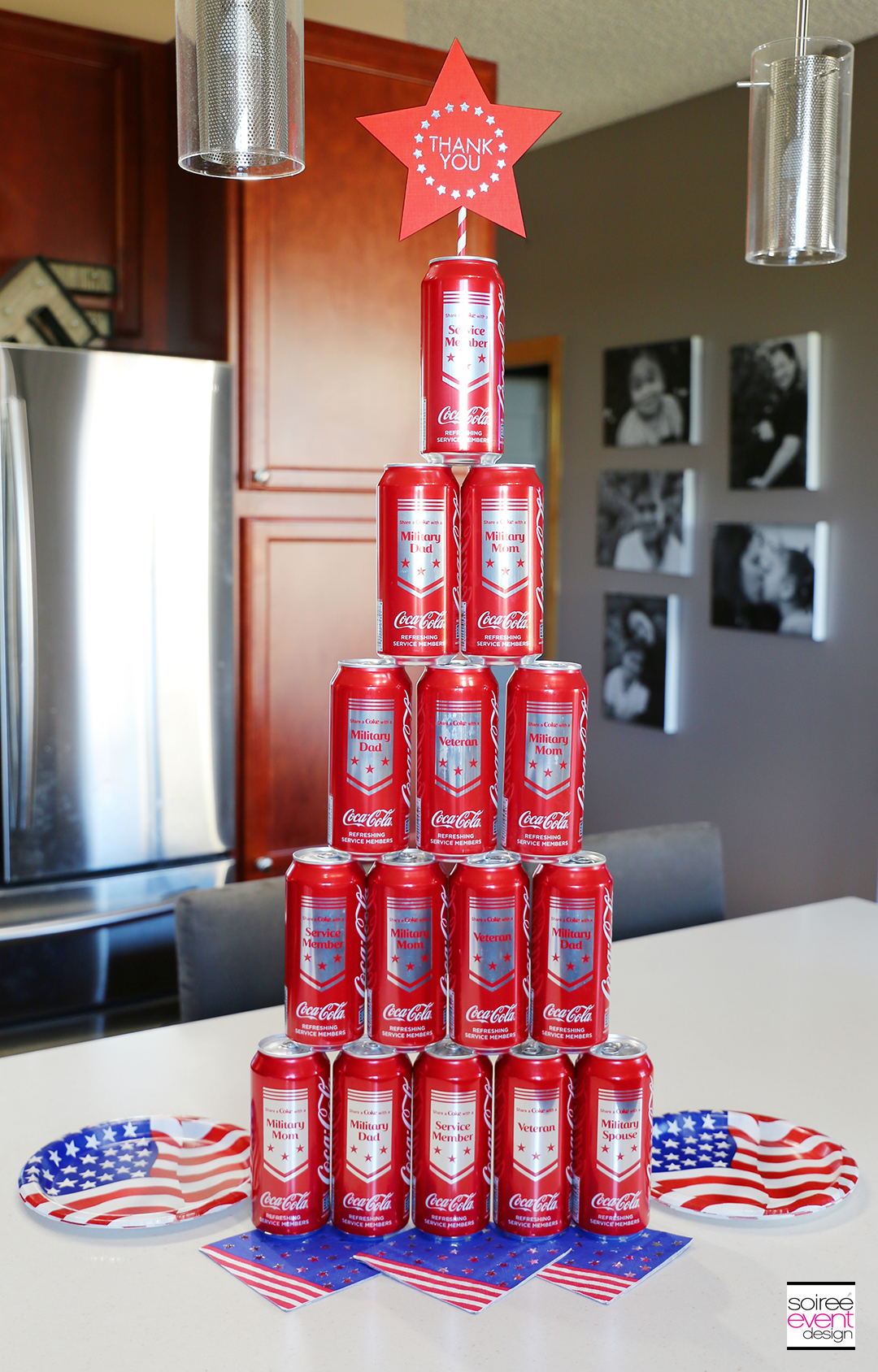 Coca Cola Military Can Tower