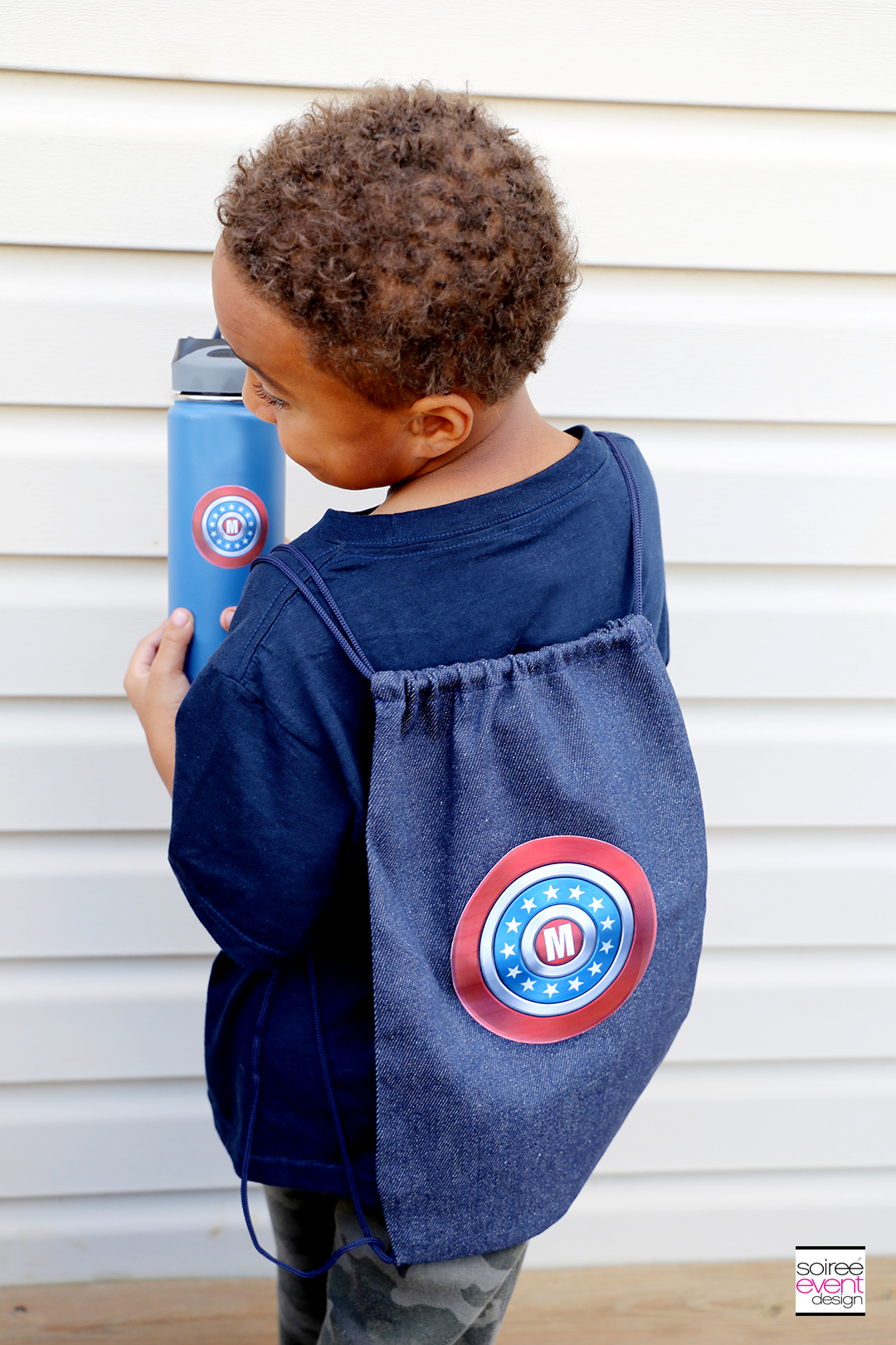 #DIYyour4thOfJuly_Superhero Backpack and Water Bottle with Cricut 18