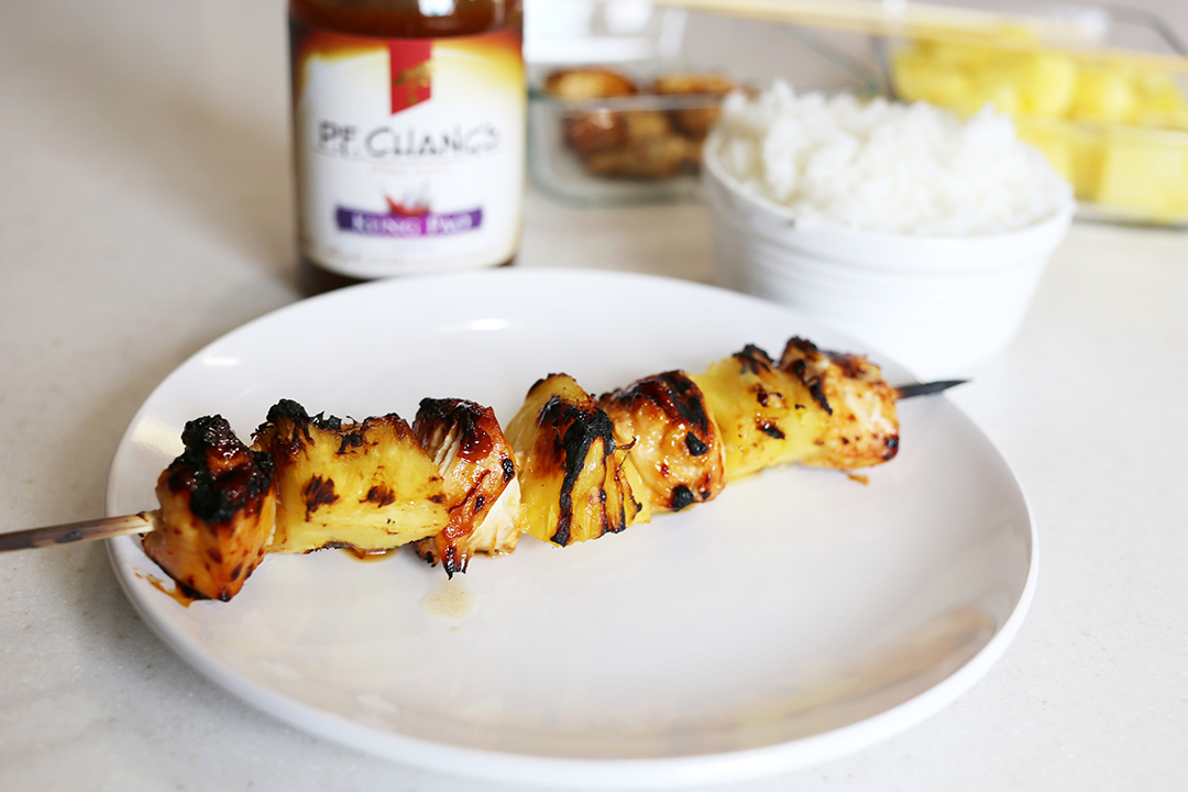 Kung Pao Grilled Chicken Skewers