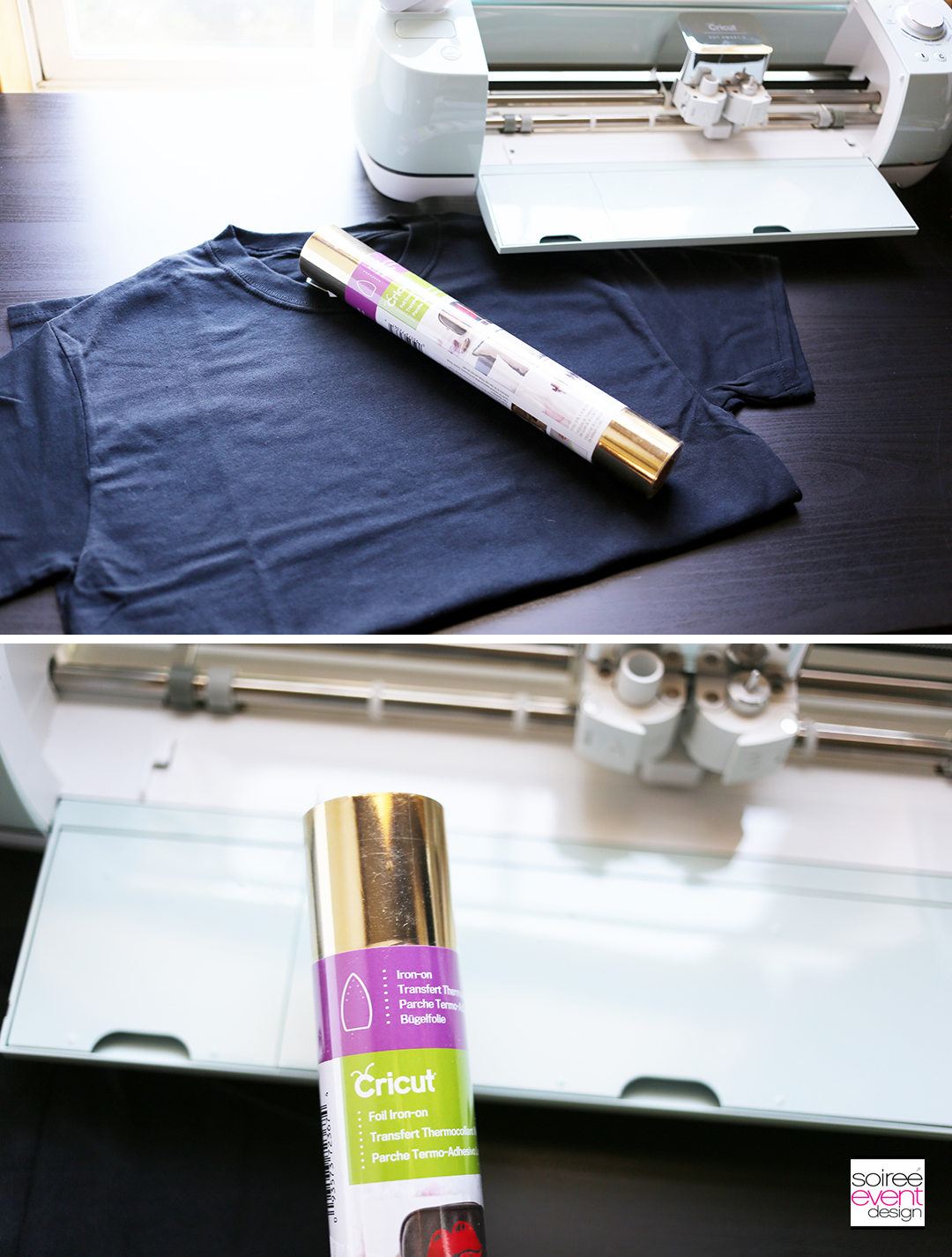 Make Tshirts with Cricut for Sweet 16 Party - supplies