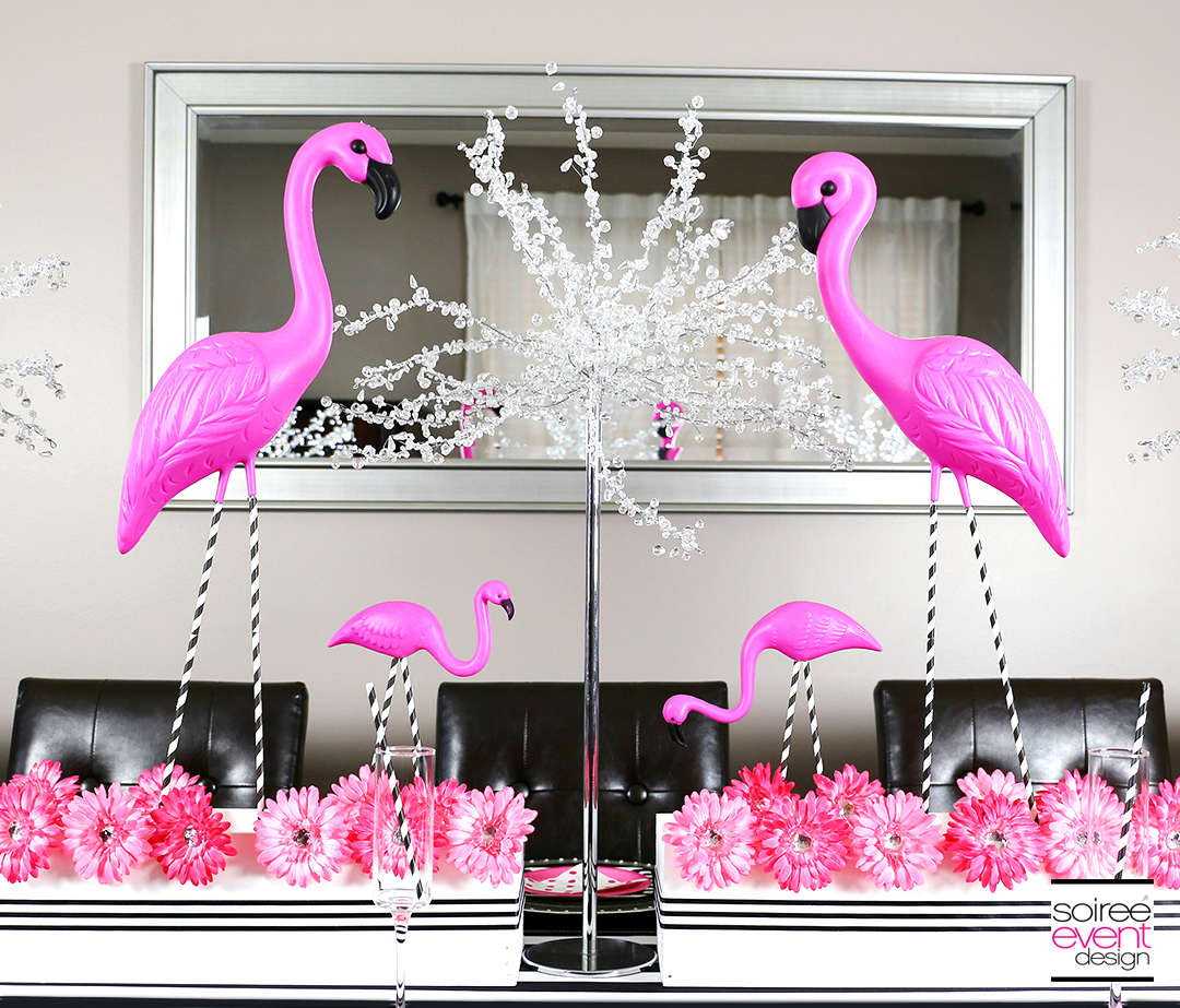 Flamingo Party Tablescape - Centerpiece