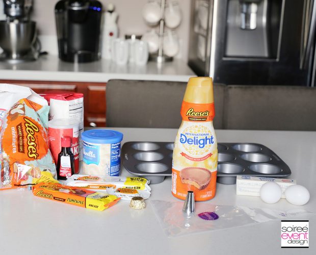 REESE’S Peanut Butter Cup Cupcakes Recipe - ingredients