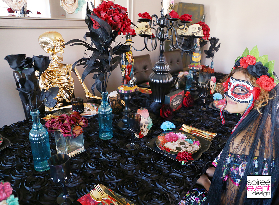 Day of the Dead Party Ideas - Halloween Dining Table 2