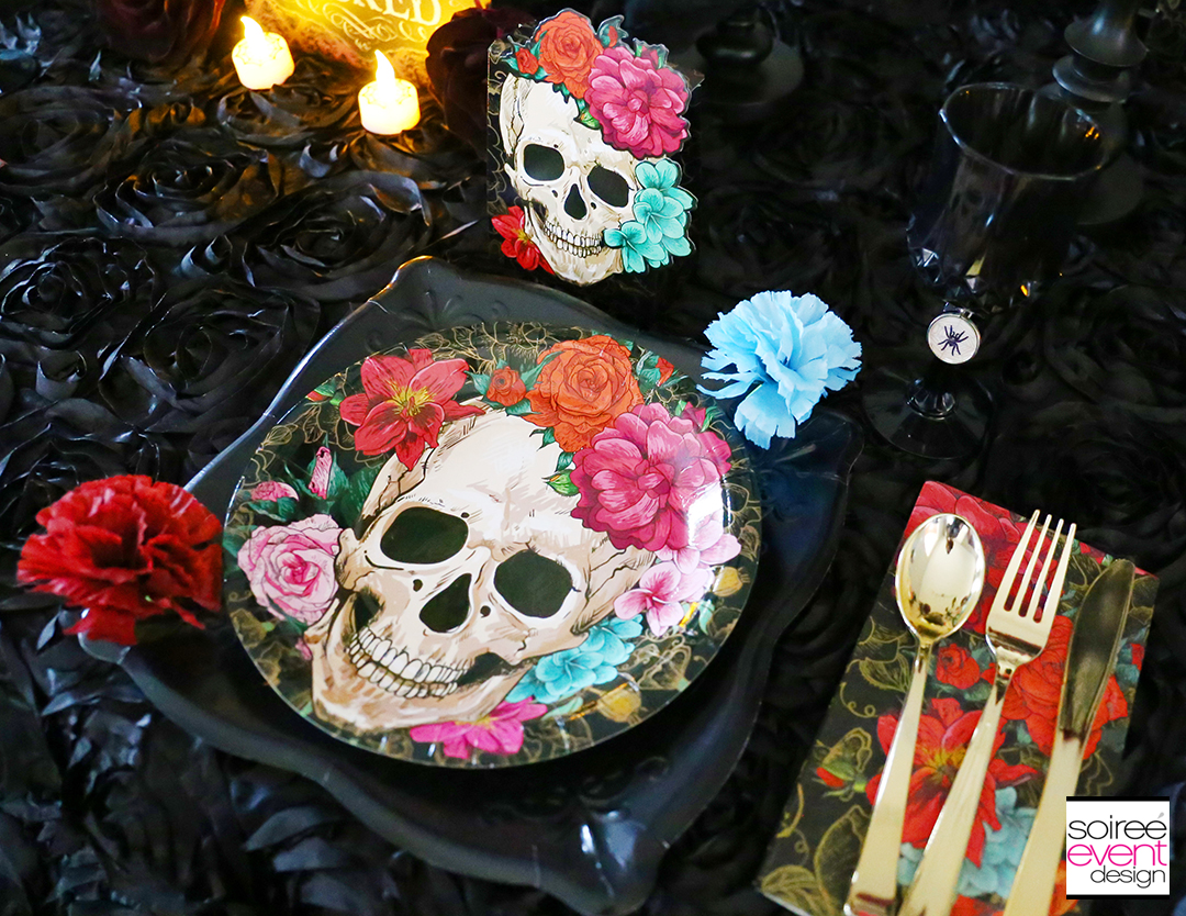 Day of the Dead Party Ideas - Halloween Place Setting
