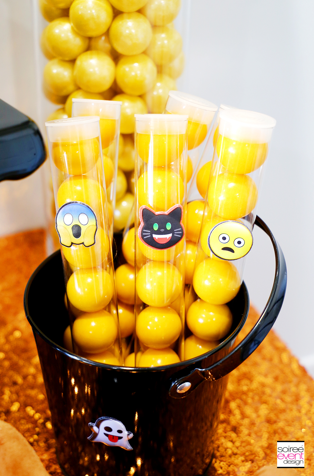 Emoji Halloween Party Ideas - Emoji Candy Party Favors