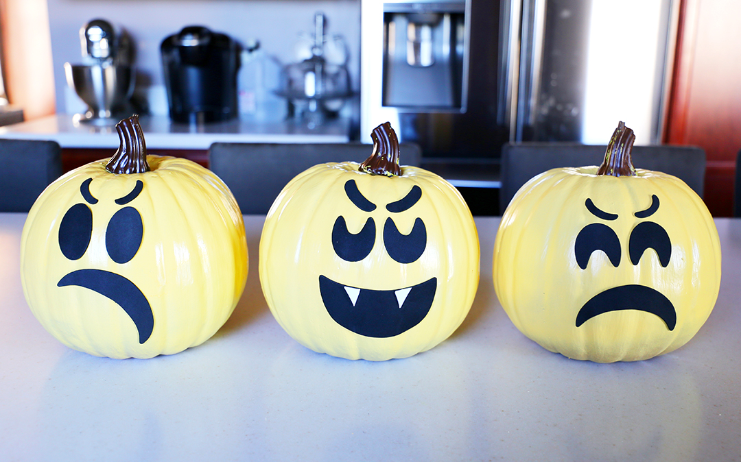 Halloween Emoji Pumpkins