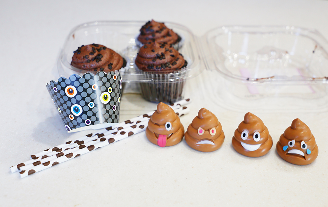 Poop Emoji Cupcakes - Supplies