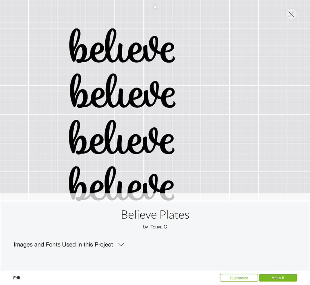 Believe Plates Project