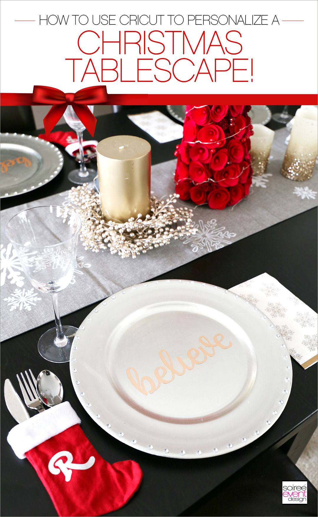 Personalized Christmas Tablescape with CRICUT