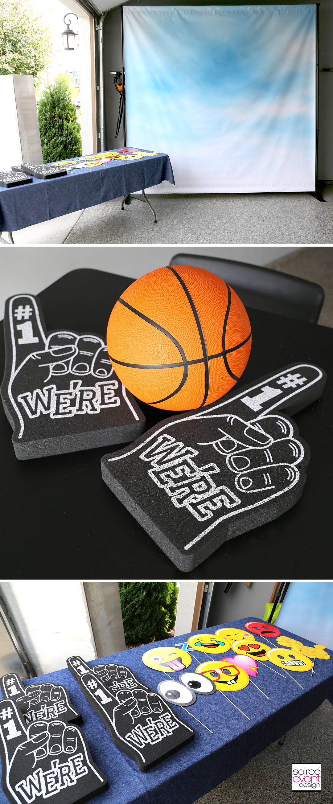Basketball Party Ideas - Photo Booth Props
