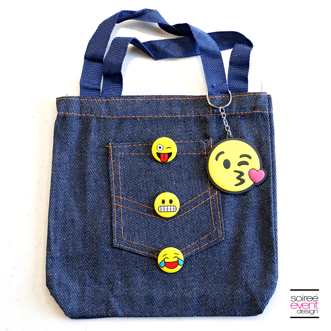 DIY Emoji Denim Tote Bag 1