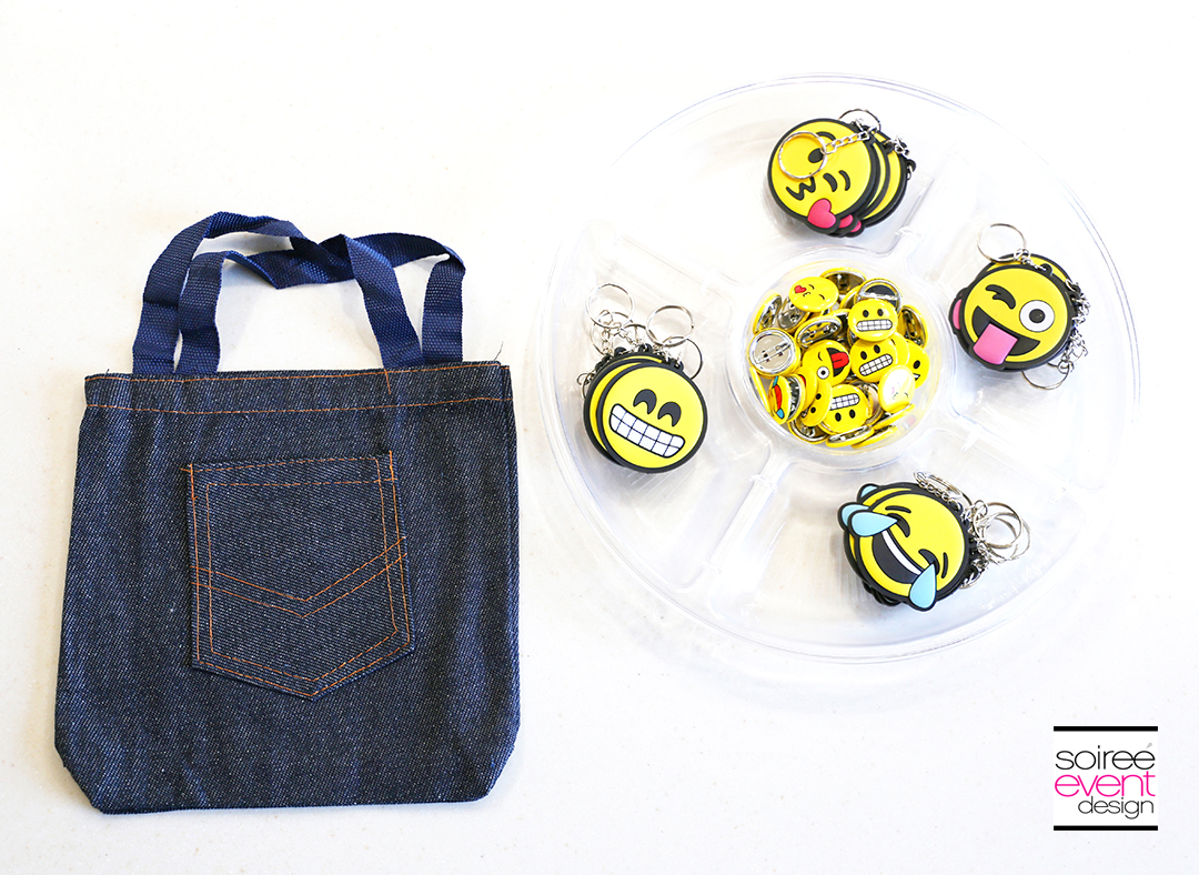 DIY Emoji Denim Tote Bag Supplies