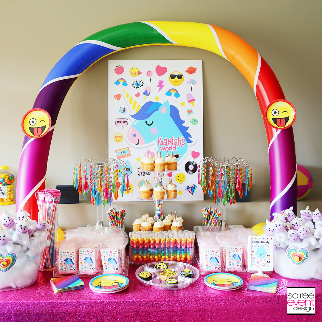 Rainbow Unicorn Emoji Party Ideas IG