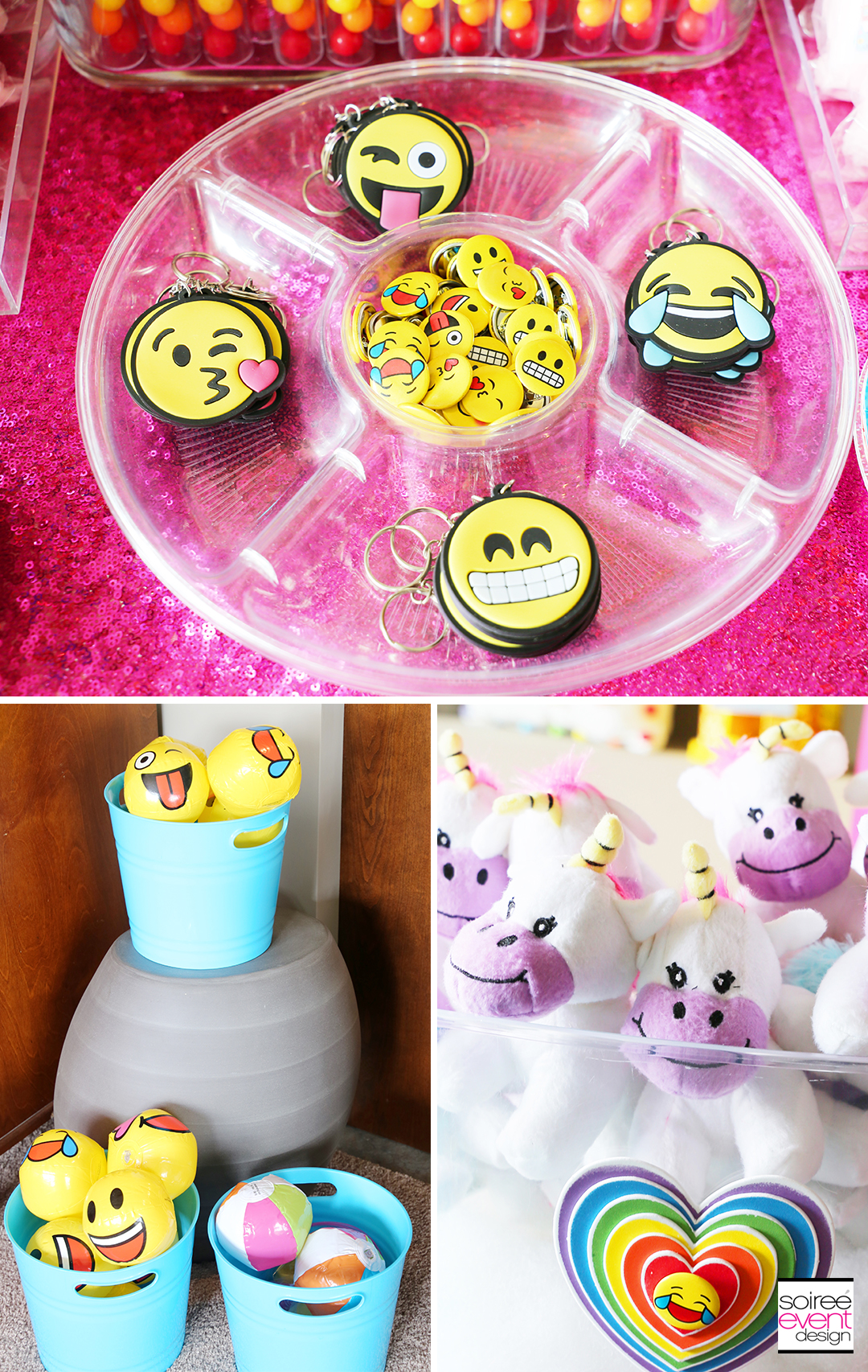 Rainbow Unicorn Emoji Party Ideas - Party Favors