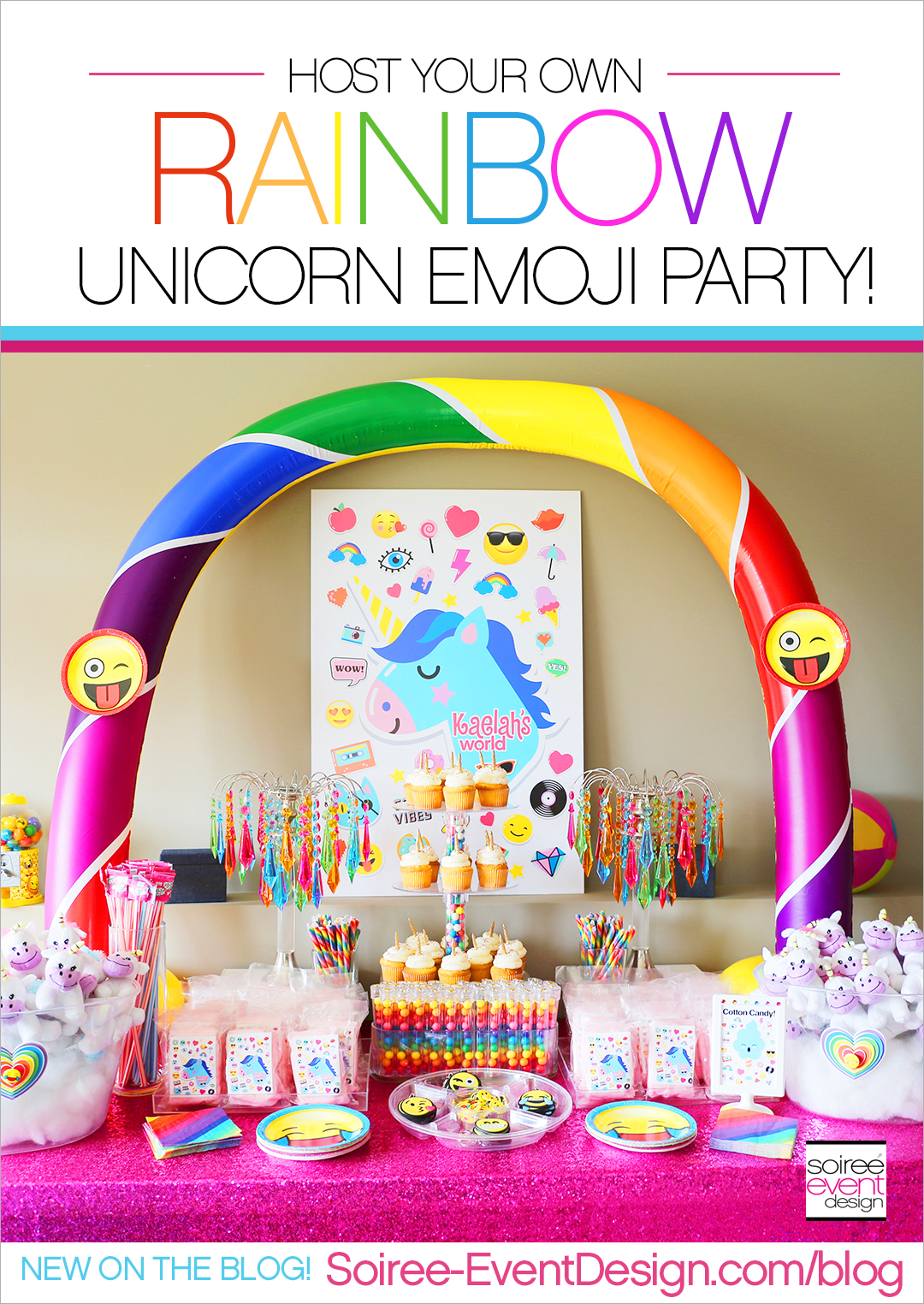 Rainbow Unicorn Emoji Party Ideas