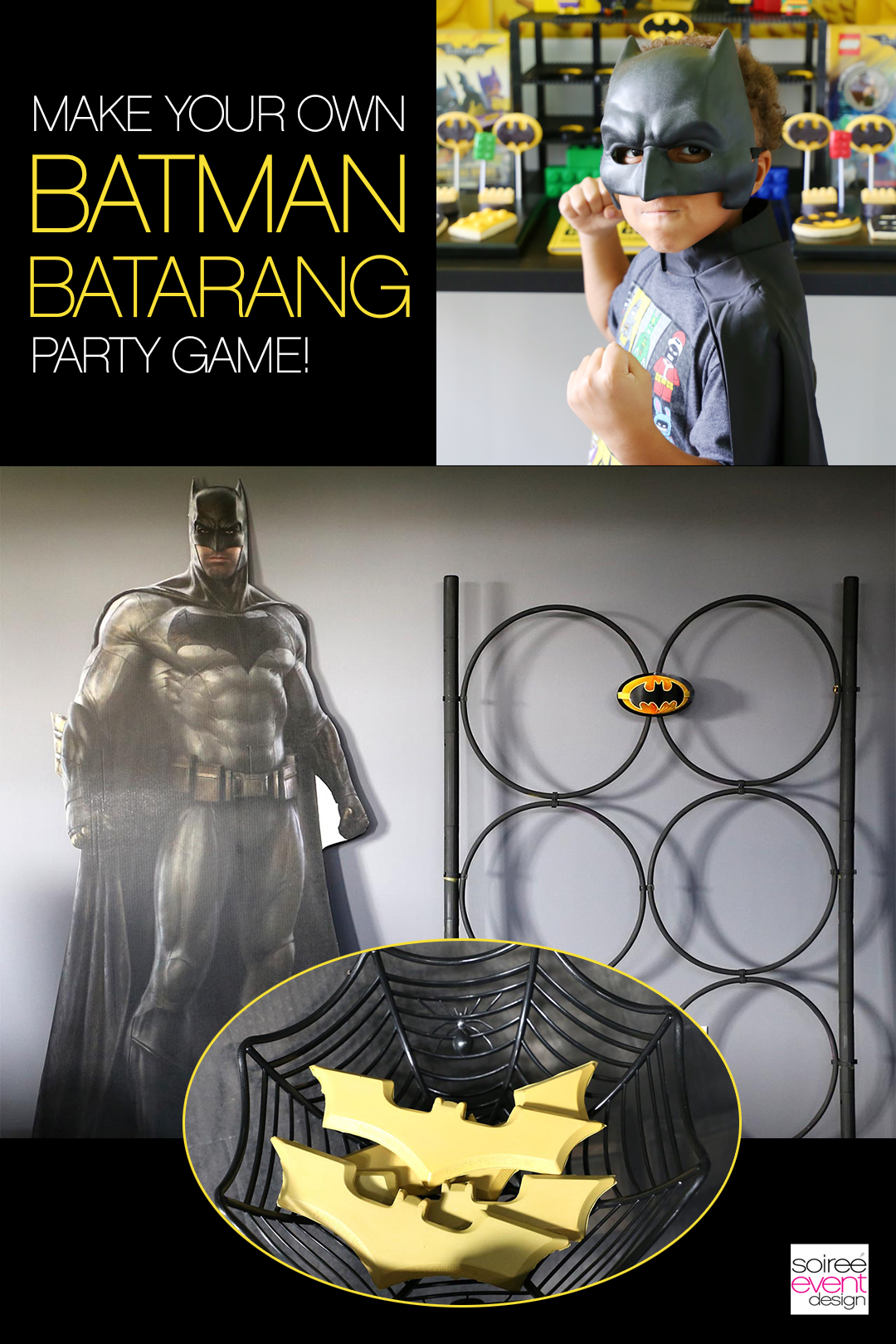 LEGO Batman Party Activites - DIY Batman Batarang Game