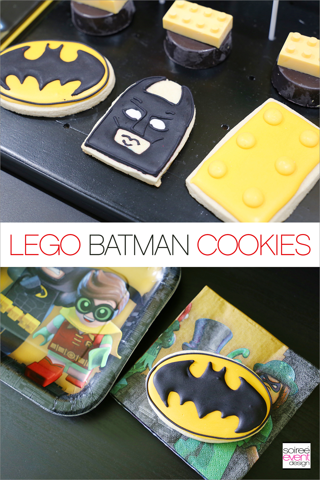 Lego Batman Party Ideas - Lego Batman Cookies