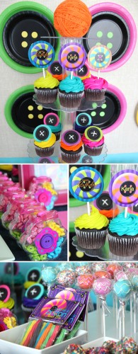Lalaloopsy party printables and cupcakes and sweets tables and favors