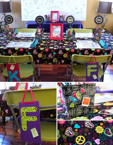 Back to school table decor