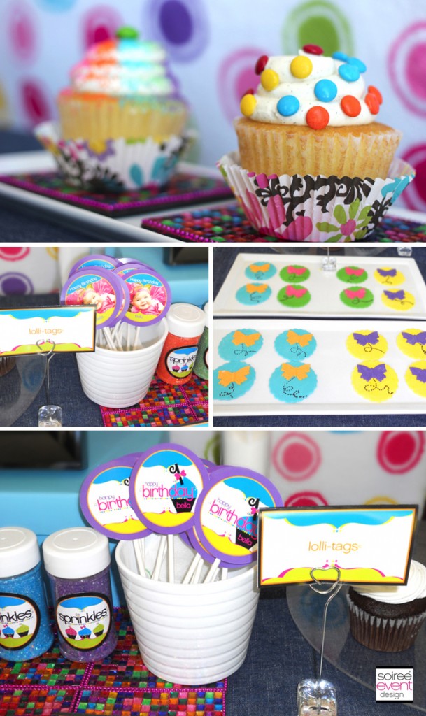 6 Tips to Setting up a "Sprinkles" Cupcake Decorating Bar! Soiree