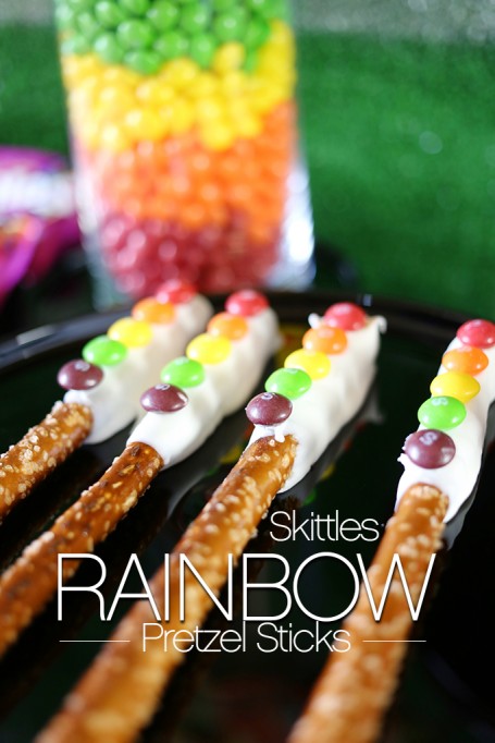 Skittles “Taste The Rainbow” Super Bowl 50 Party Candy Table
