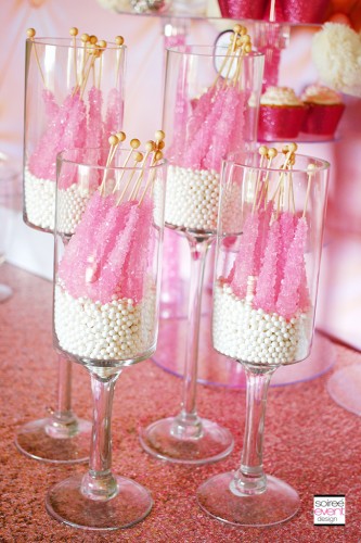 How to Set Up a Candy Buffet Pink and White
