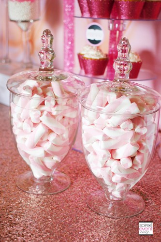 How to Set Up a Candy Buffet Pink and White Candy