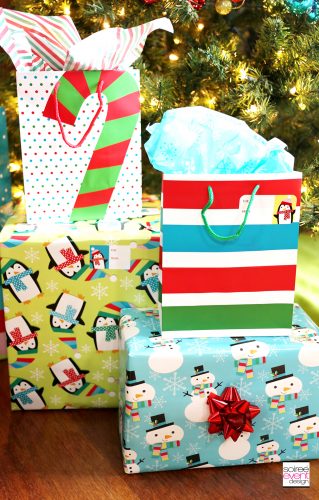 Christmas Gift Wrapping Tips - Colorful Gift Wrap