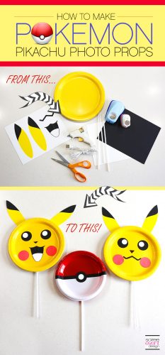 DIY Pokemon Pikachu Photo Prop Sticks