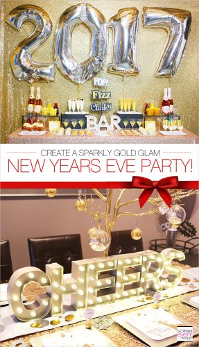 Gold New Years Eve Cocktail Party Ideas