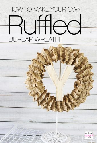 DIY Ruffled Burlap Wreath