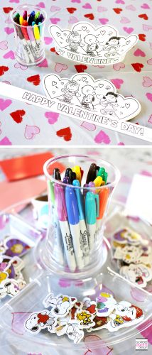 Peanuts Valentine's Day Party crafts