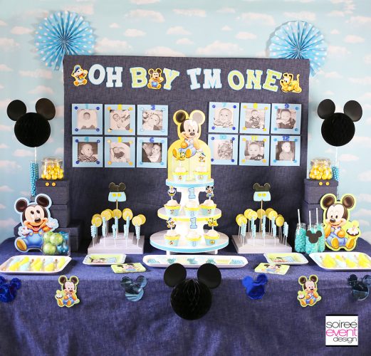 First Birthday Party Photo Wall