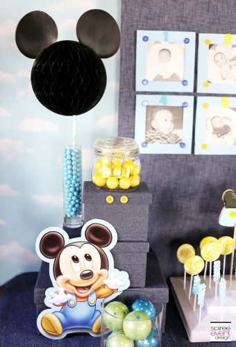 Mickey Mouse first birthday party decorations