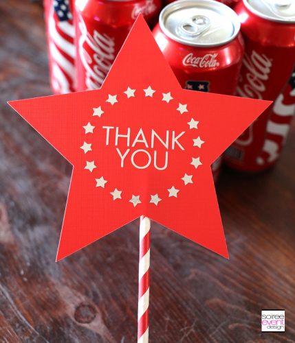 DIY 4th of July Stars and Stripes Topper with Cricut