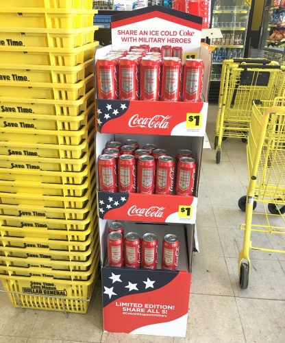 limited edition Coca-Cola® cans exclusively at Dollar General