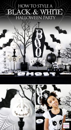 Black and White Halloween Party Ideas