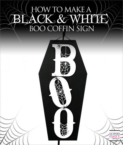 DIY Black and White Boo Wall Sign Tutorial