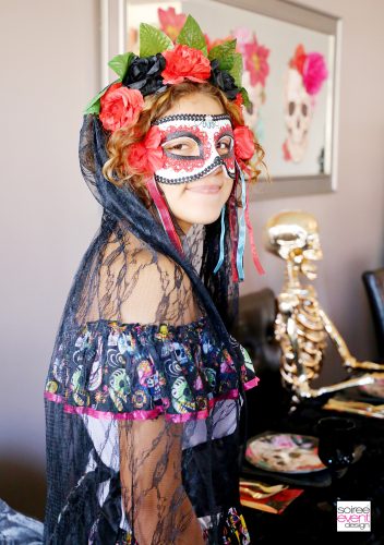 Day of the Dead Party Ideas - Day of the Dead Costume and Veil