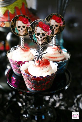 Day of the Dead Party Ideas - Day of the Dead Cupcakes