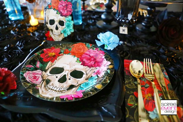 Day of the Dead Party Ideas - Spooky Floral Partyware