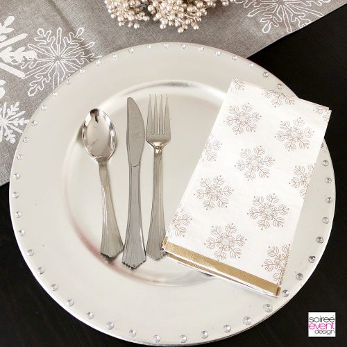 Personalized Christmas Tablescape - plates